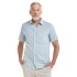 Bushman men´s melange linen shirt light blue